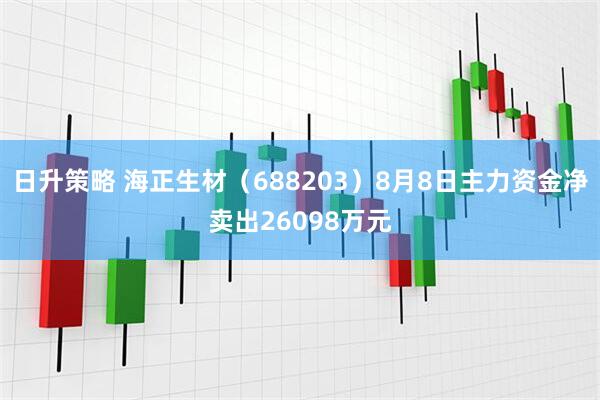 日升策略 海正生材（688203）8月8日主力资金净卖出26098万元